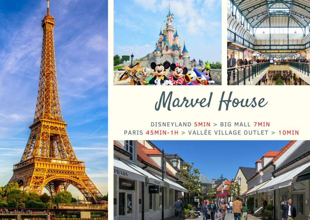 Marvel House - Disneyland 5Min, Private Parking, Terrace Magny-le-Hongre Extérieur photo